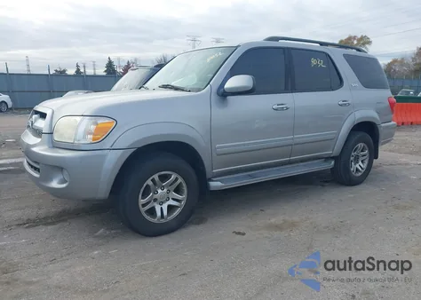 2007 Toyota Sequoia Sr5 V8 из США, поврежденный, VIN 5TDBT44A17S284174